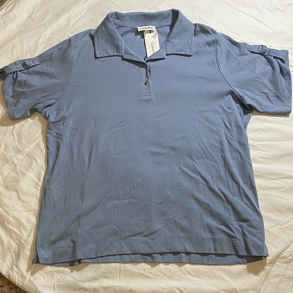 Calvin Klein Slate Blue Polo Shirt